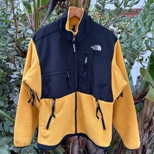 The North Face Denali Fleece Jacket Yellow Black Men’s Small 2019
